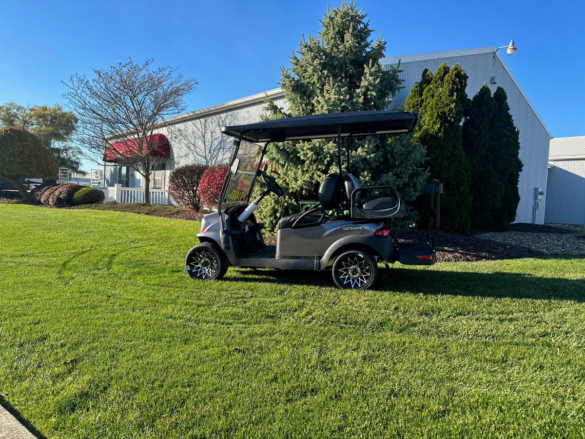 2023 Club Car Lifted Dark Grey Onward Gas Four Passenger Golf Cart –  Chuck's Custom Carts 'n Parts