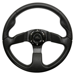 13" Formula GT Black On Black Steering Wheel