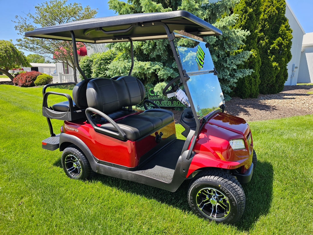 2027 Club Car Onward Gas 4 Passenger  Candy Red Golf Cart