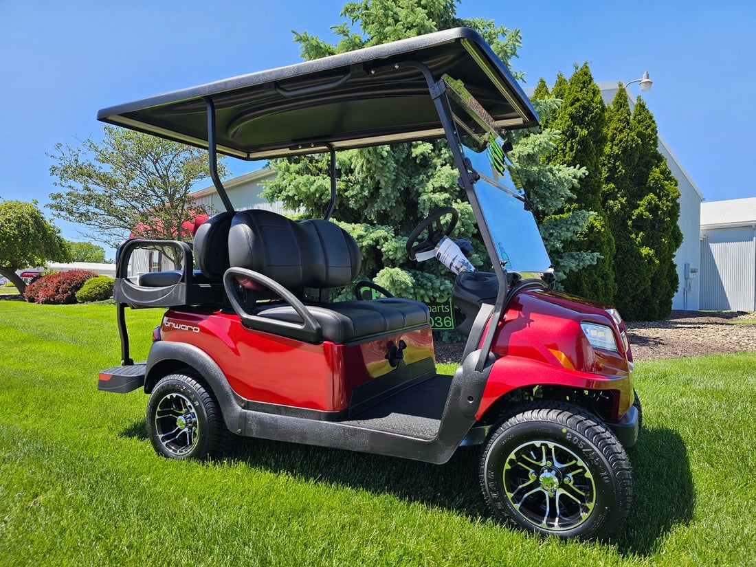 2027 Club Car Onward Gas 4 Passenger  Candy Red Golf Cart