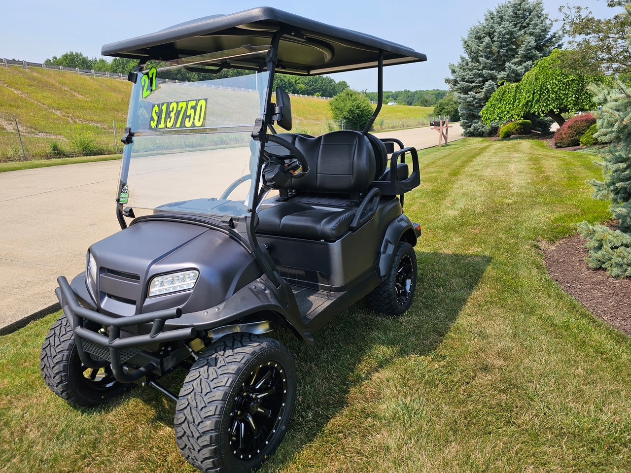 2026 Club Car Lifted Matt Grey Onward Gas Four Passenger  Golf Cart