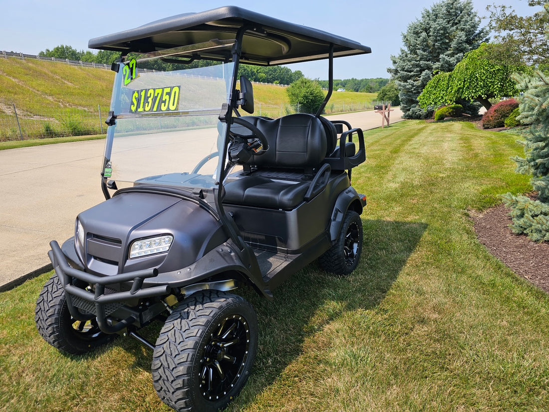 2026 Club Car Lifted Matt Grey Onward Gas Four Passenger  Golf Cart