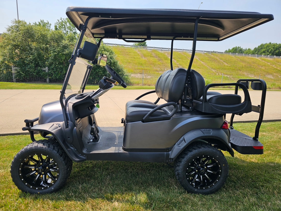 2026 Club Car Lifted Matt Grey Onward Gas Four Passenger  Golf Cart