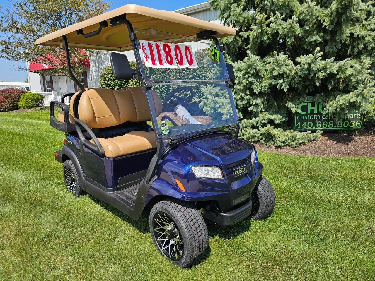 Club Car Onward Dark Blue Onyx  Four Passenger Electric Golf Cart