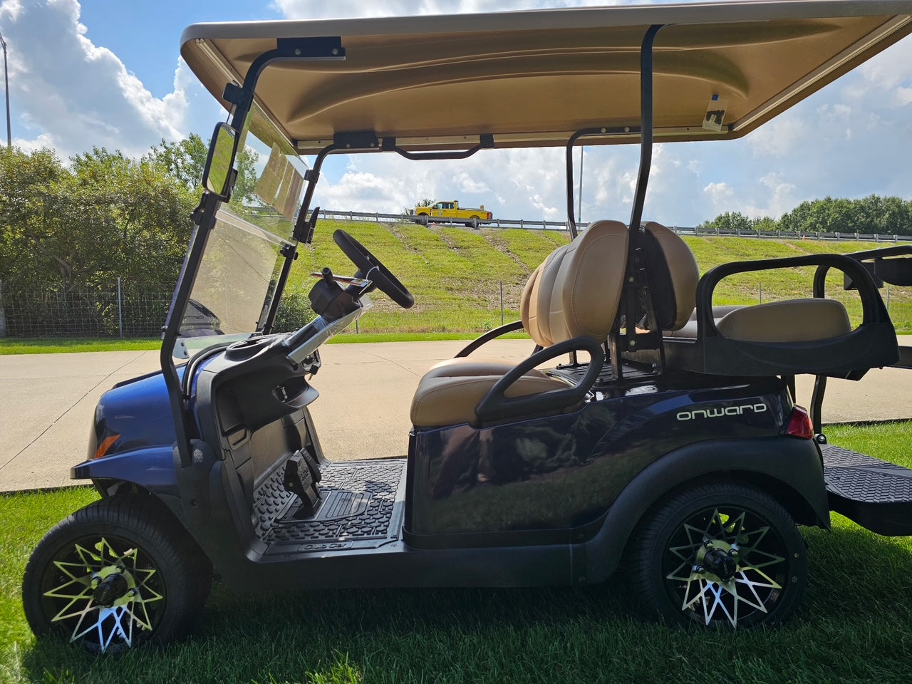 Club Car Onward Dark Blue Onyx  Four Passenger Electric Golf Cart