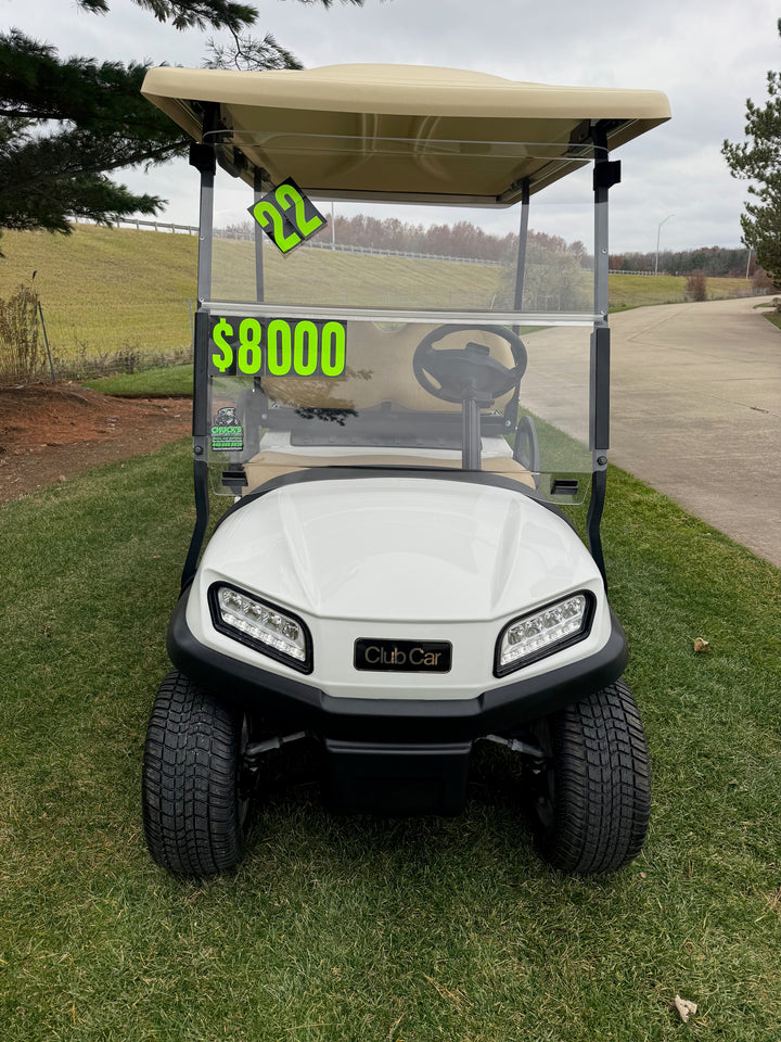 2022 Club Car Tempo White Gas 4 Passenger Golf Cart