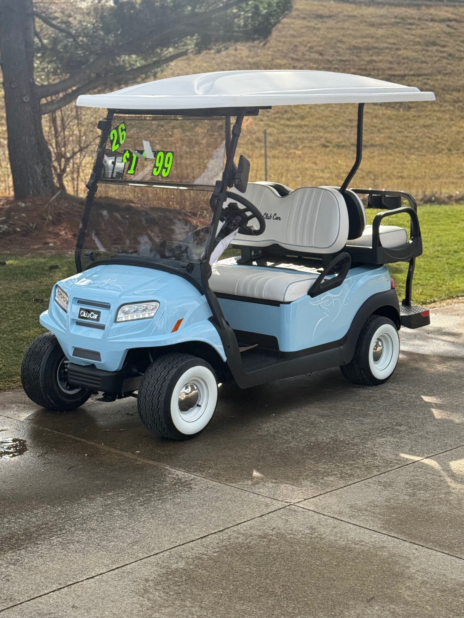 2026 Club Car Onward  Hp Light Blue   Four  Passenger Golf Cart