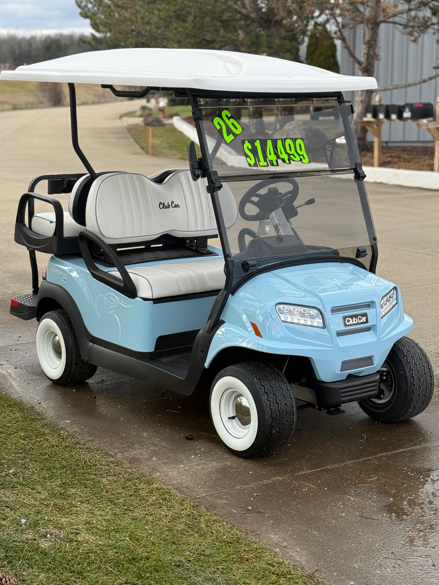 2026 Club Car Onward  Hp Light Blue   Four  Passenger Golf Cart