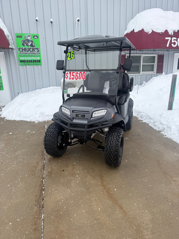 2026 Club Car Lifted Matt Grey Onward Gas Four Passenger  Golf Cart