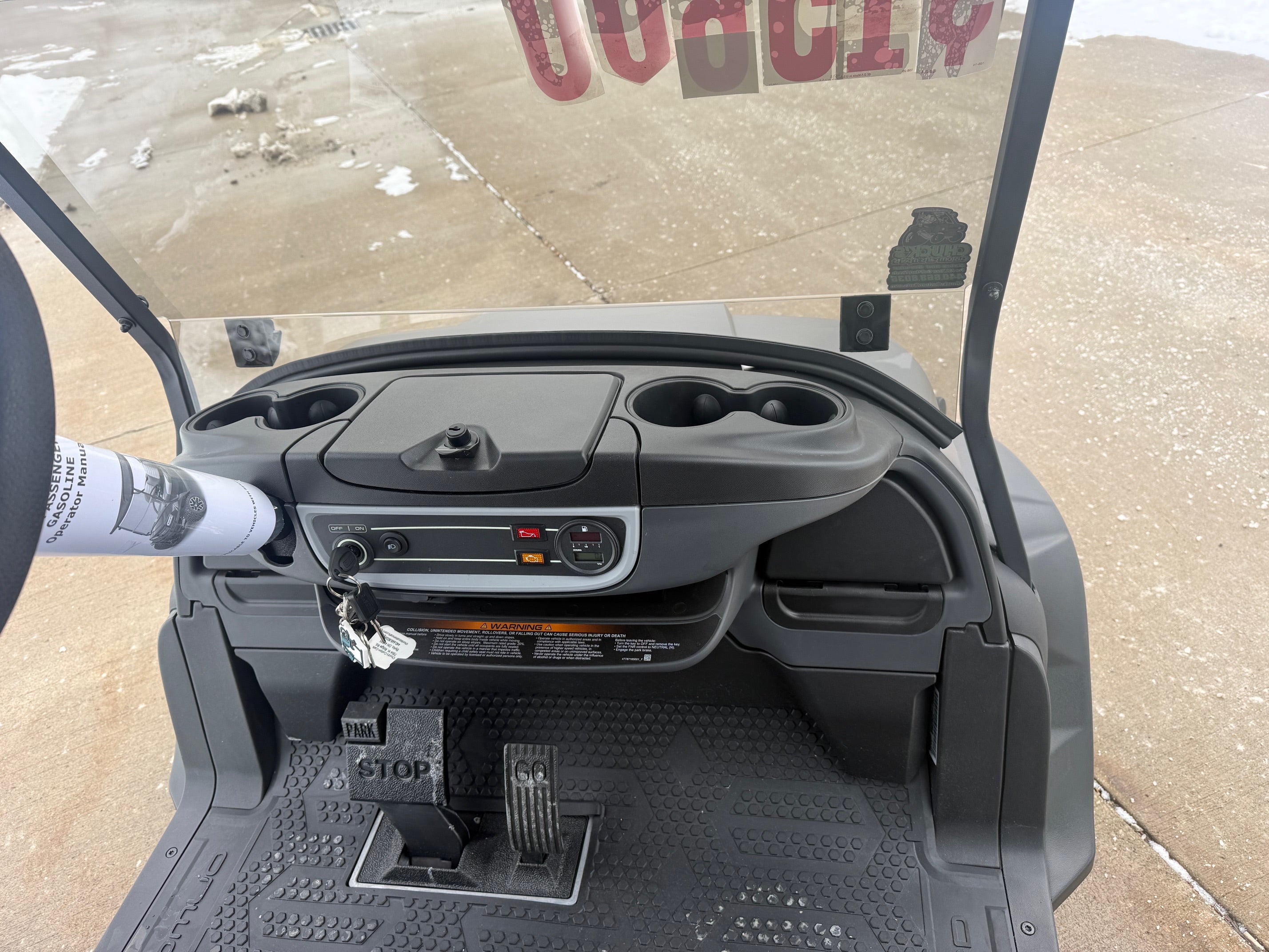 2026 Club Car Lifted Matt Grey Onward Gas Four Passenger  Golf Cart