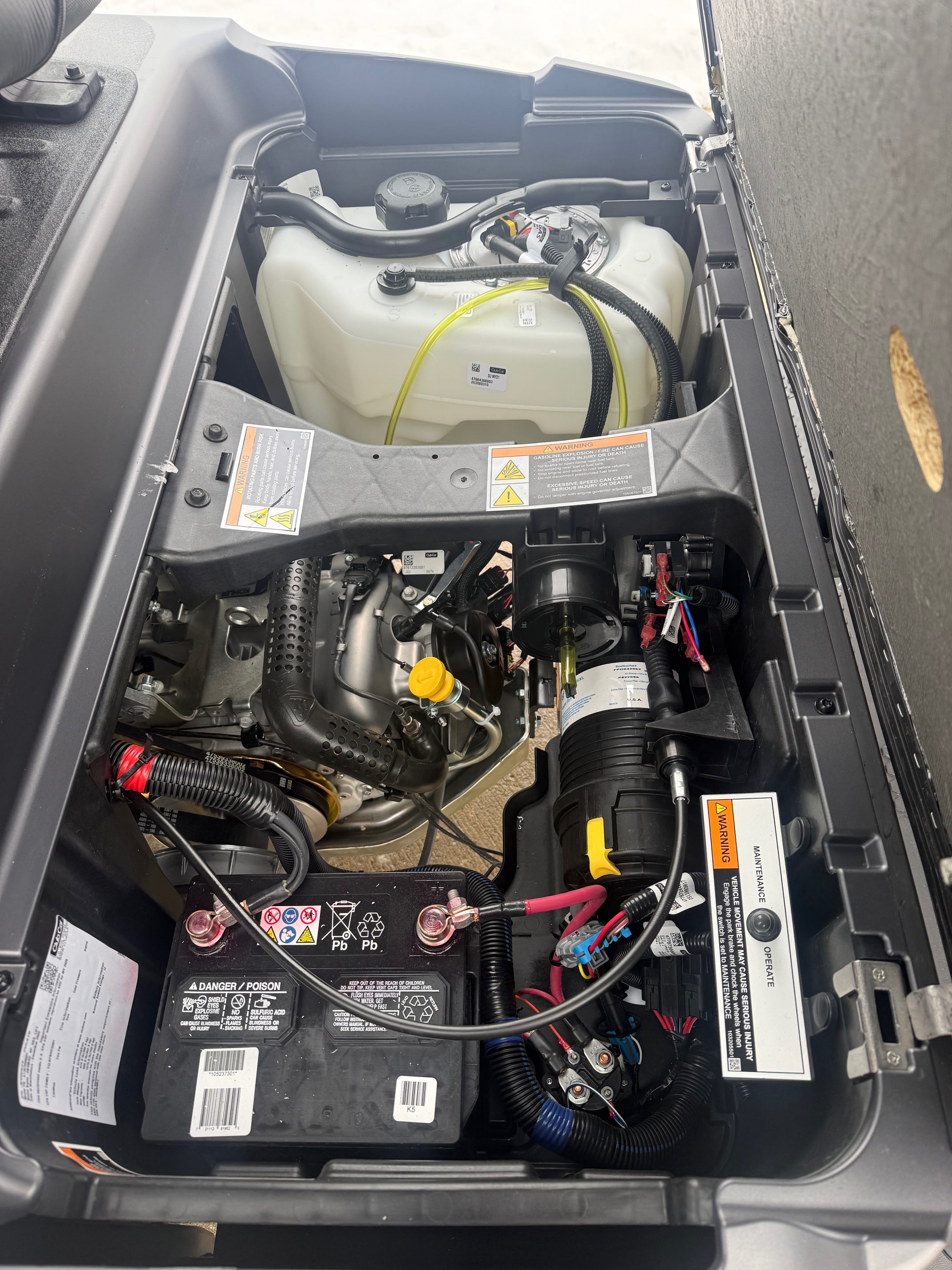 2026 Club Car Lifted Matt Grey Onward Gas Four Passenger  Golf Cart