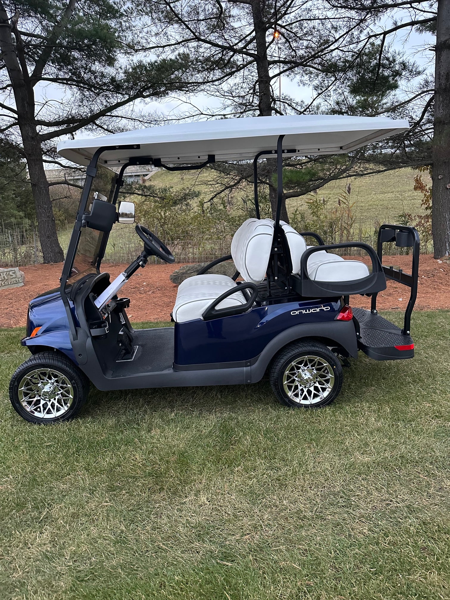 2025 Club Car Onward Gas 4 Passenger Blue Onyx Golf Cart