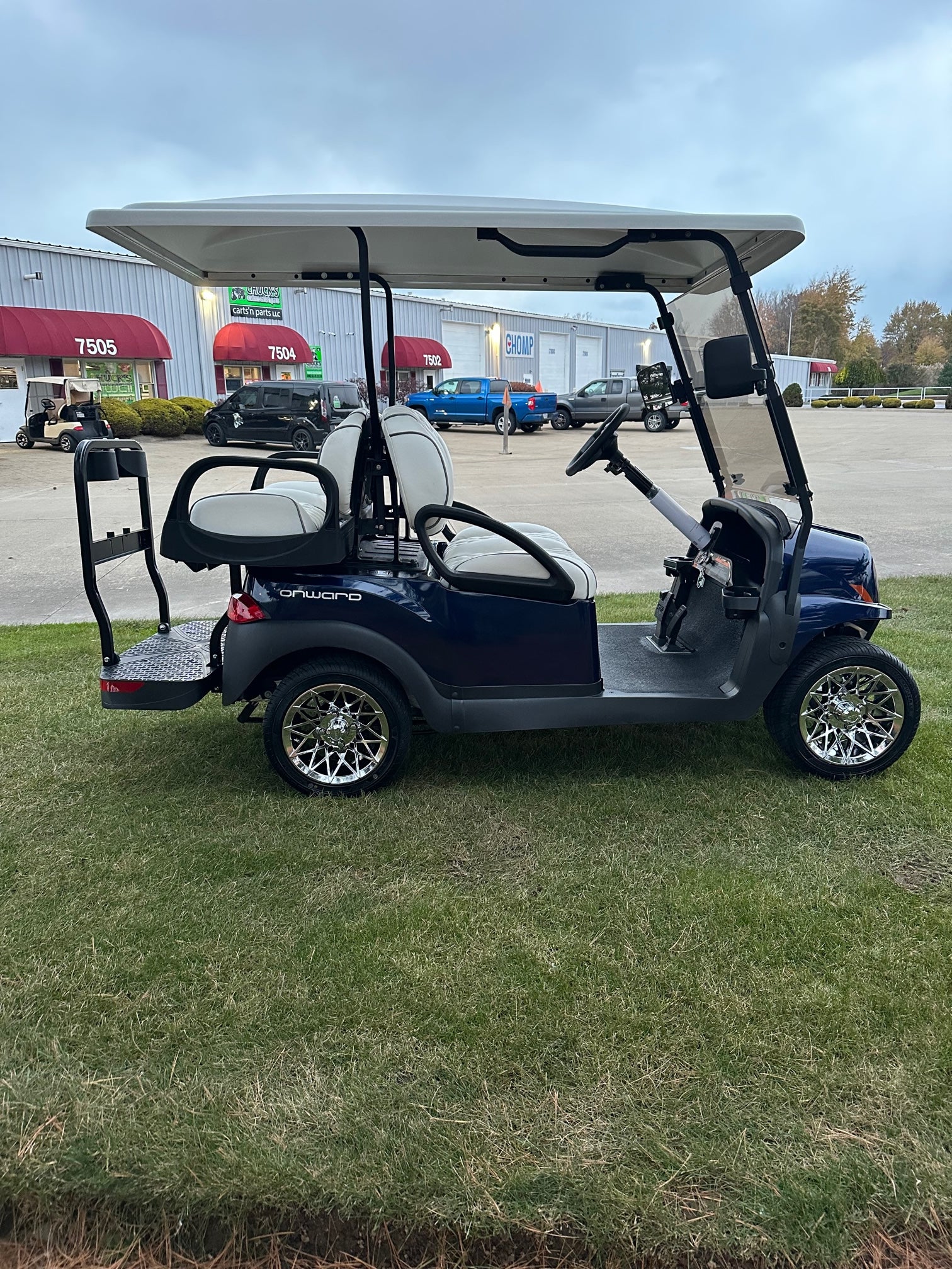 2025 Club Car Onward Gas 4 Passenger Blue Onyx Golf Cart