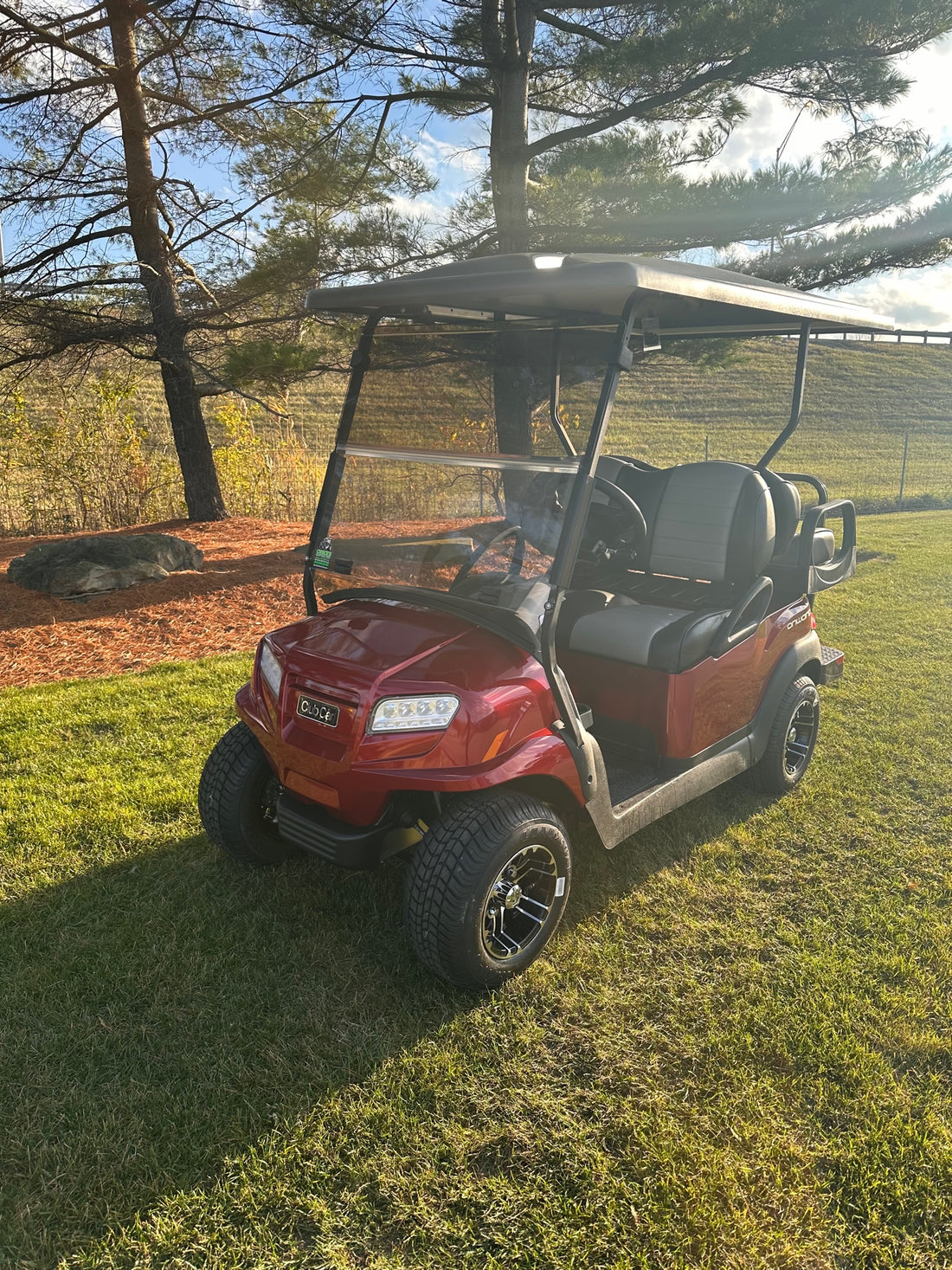 Club Car Onward Gas 4 Passenger Candy Apple Red  Golf Cart