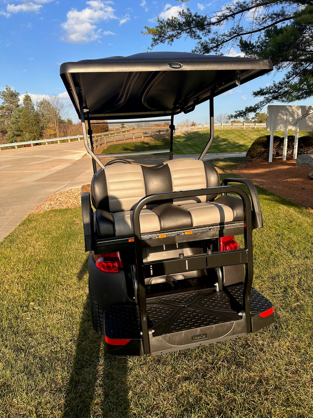 Club Car Onward Gas 4 Passenger Candy Apple Red  Golf Cart