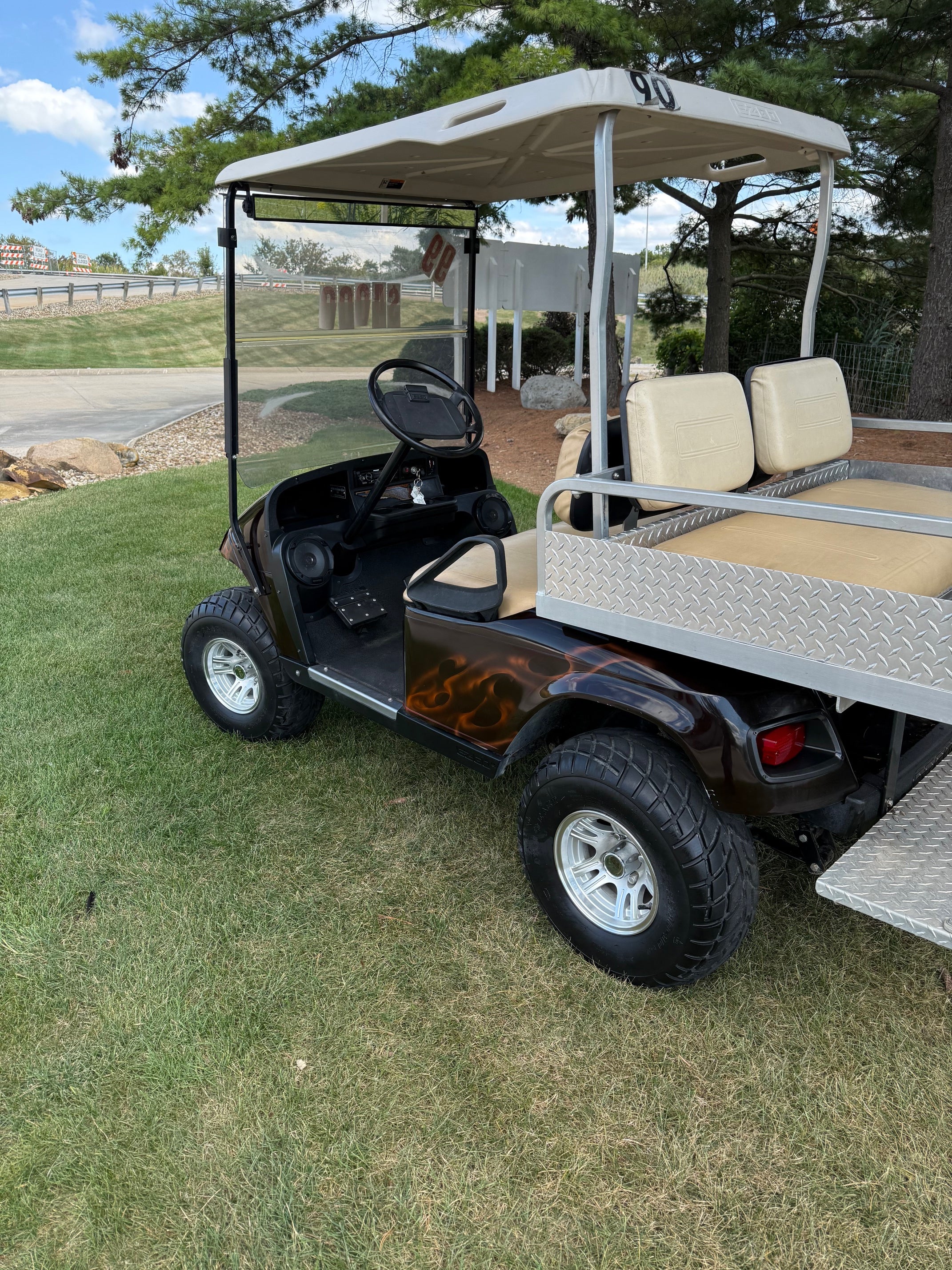 Ezgo  Four Seater Lifted  36  Electric Golf Cart