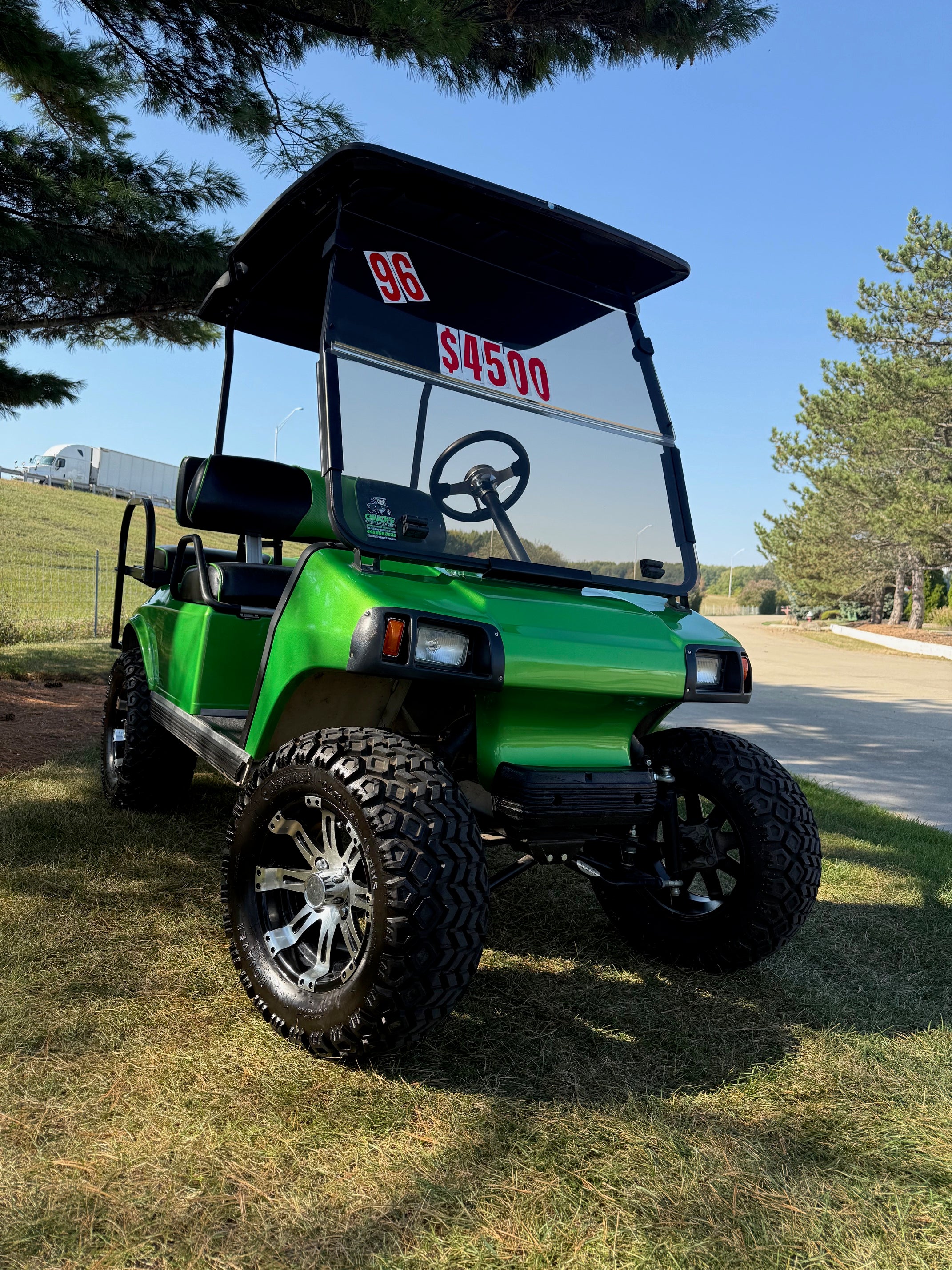 Club Car DS Lifted  Four Seater Electric Street Golf Cart