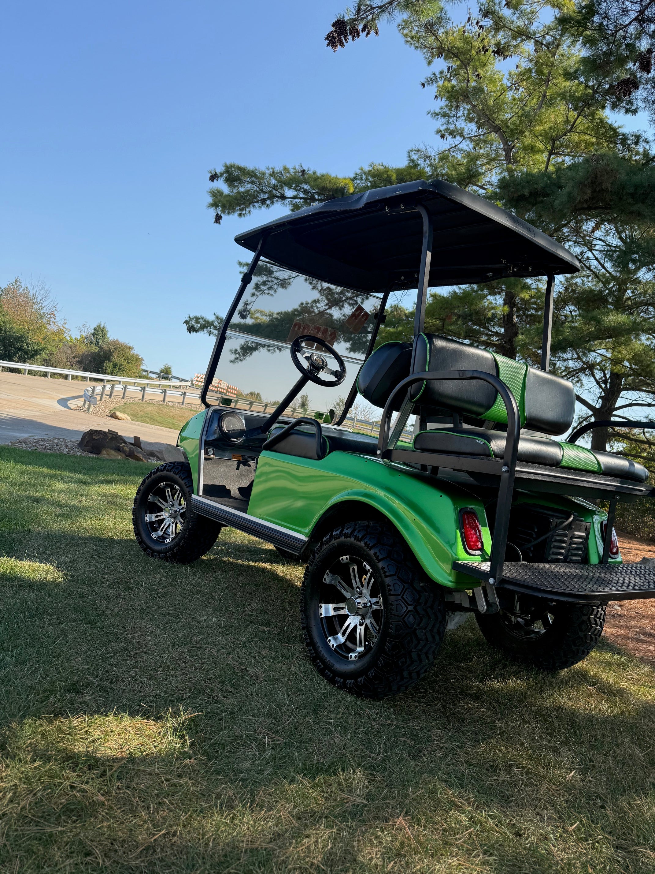 Club Car DS Lifted  Four Seater Electric Street Golf Cart