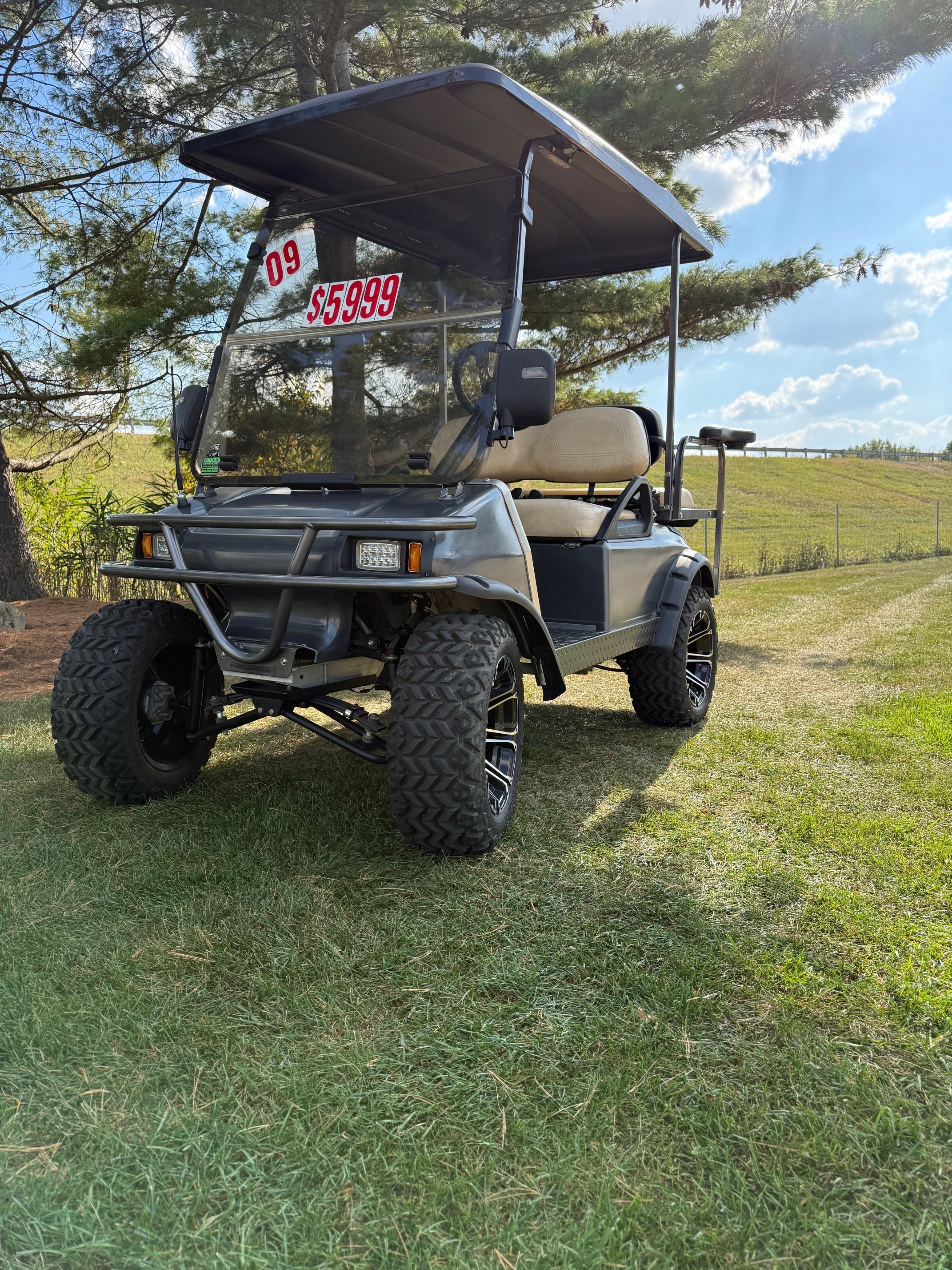 Club Car DS Lifted  Four Seater Electric Street Golf Cart