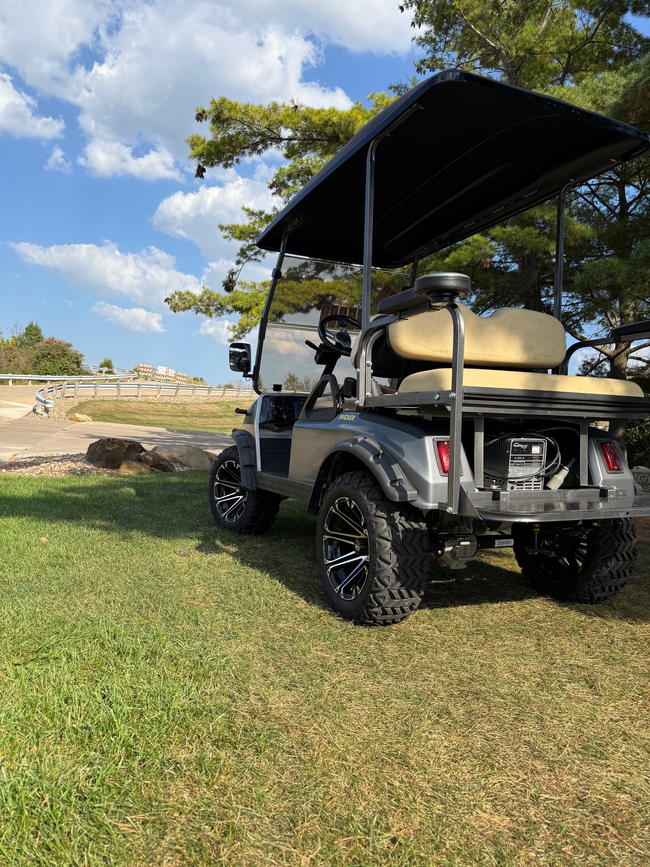 Club Car DS Lifted  Four Seater Electric Street Golf Cart