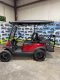 2024 Club Car Precedent Candy Red   Gas 4 Passenger Golf Cart Street Ready