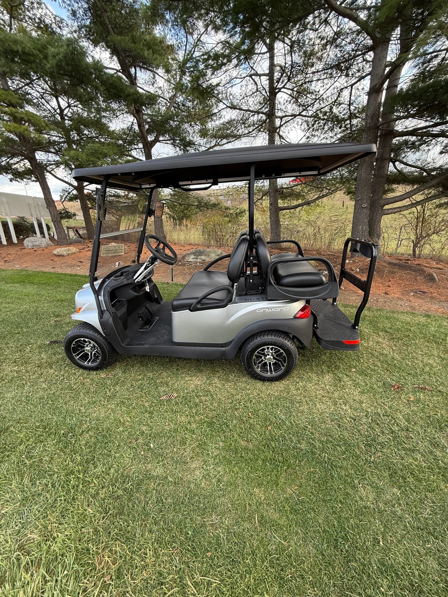 2026 Club Car Onward Gas 4 Passenger  Silver Golf Cart