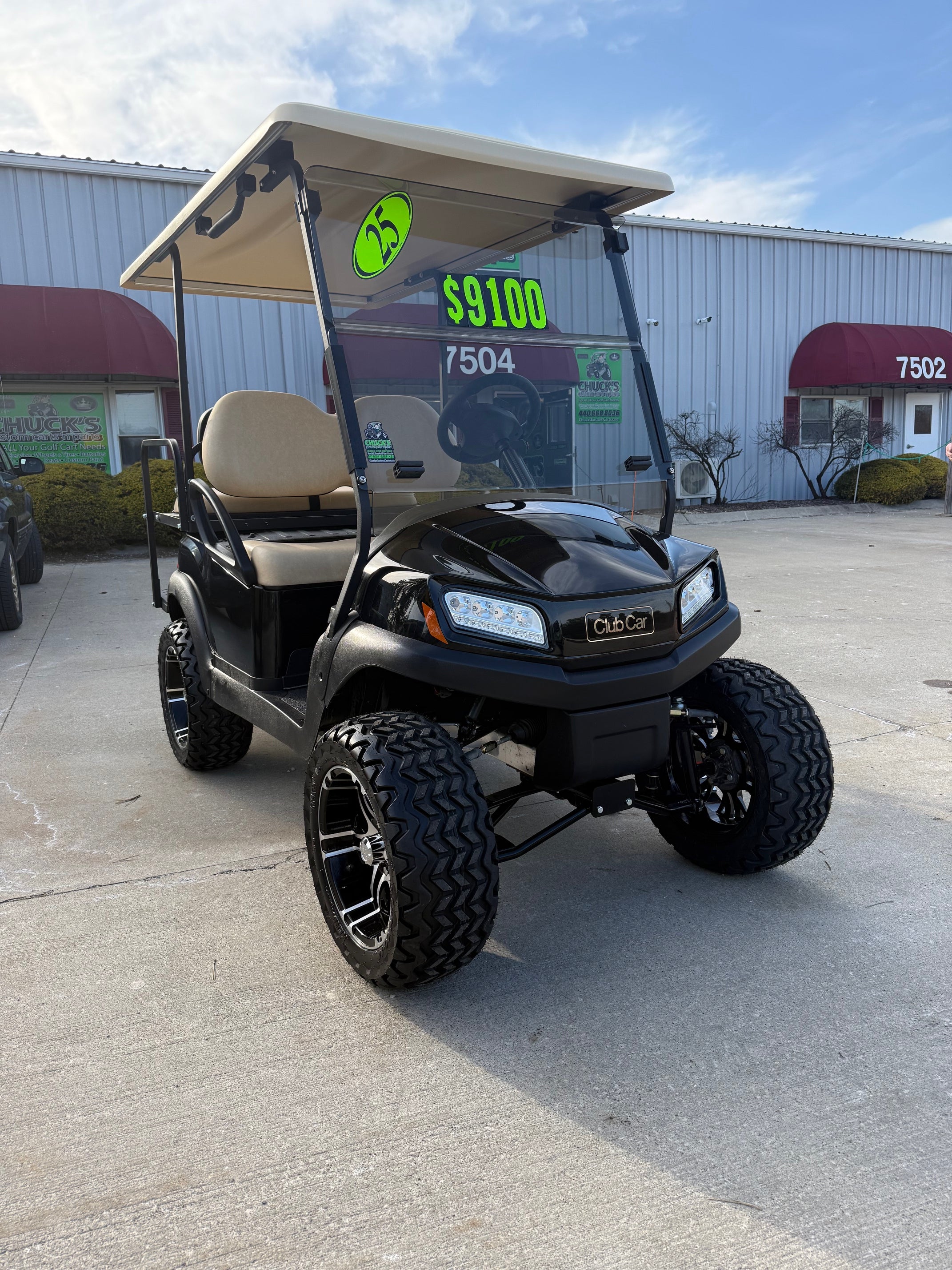 2025 Club Car Tempo Lifted 4 Passenger Electric Golf Cart