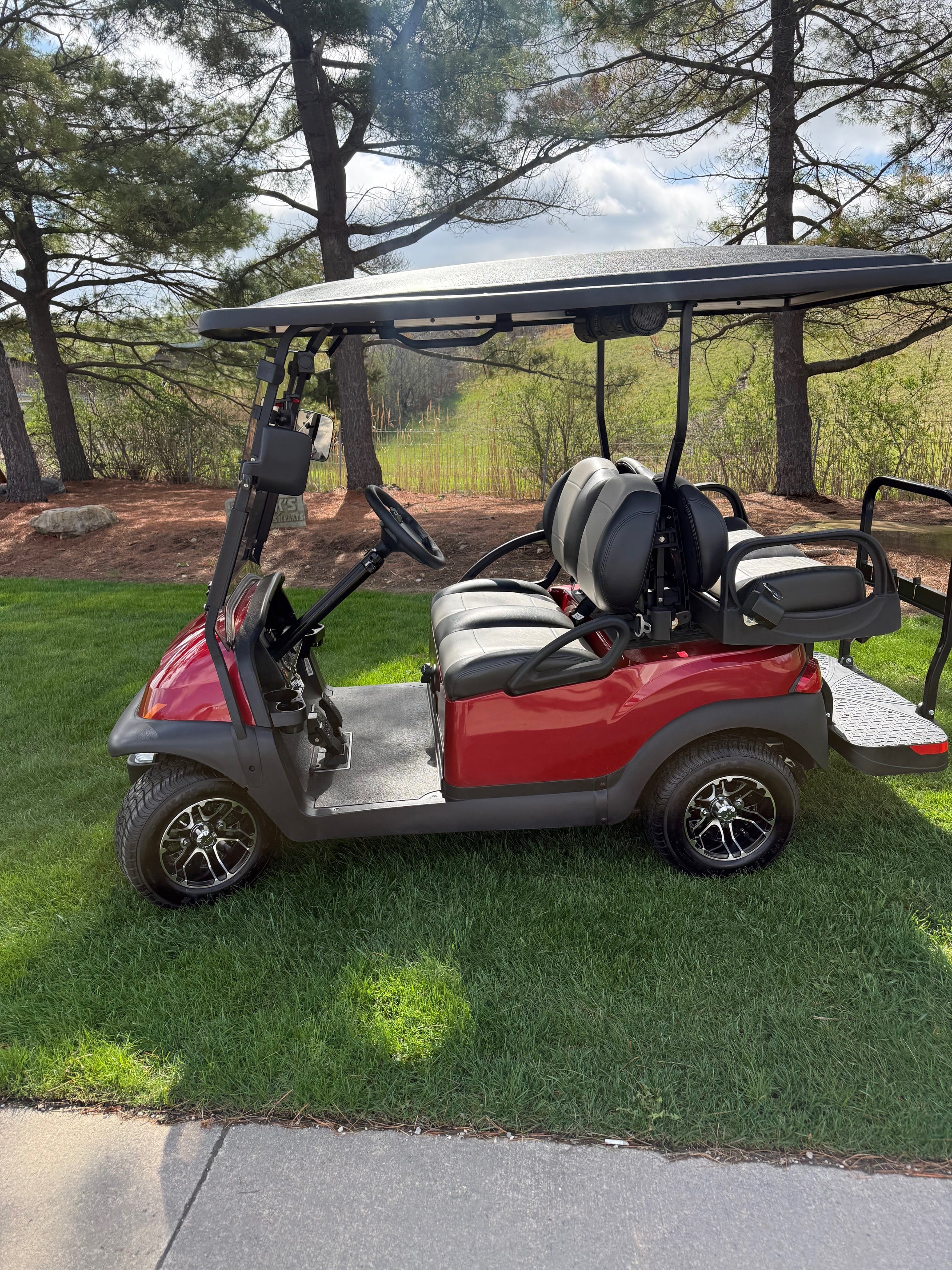 2024 Club Car Villager Red Gas 4 Passenger Street Golf Cart