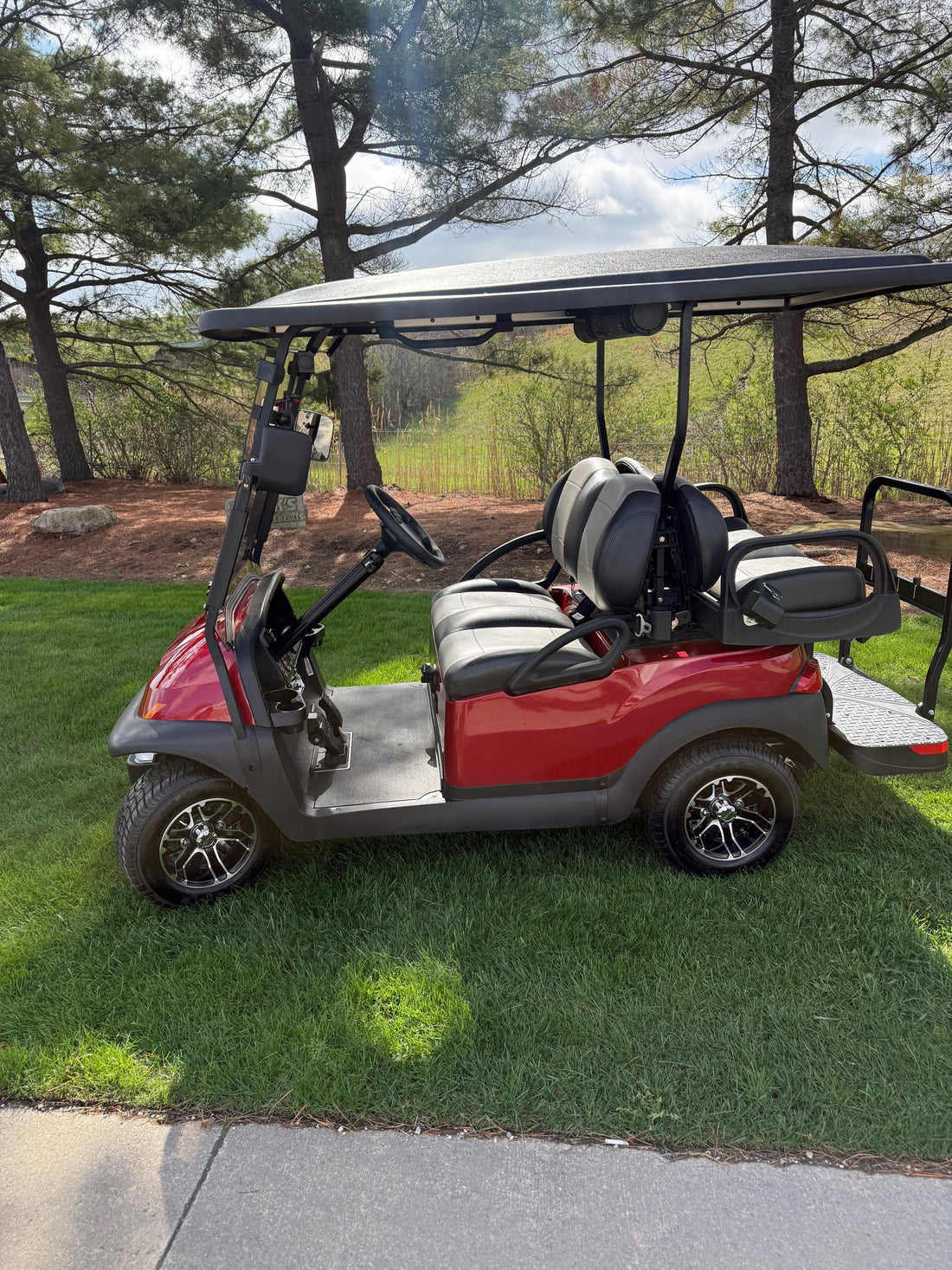 2024 Club Car Villager Red Gas 4 Passenger Street Golf Cart