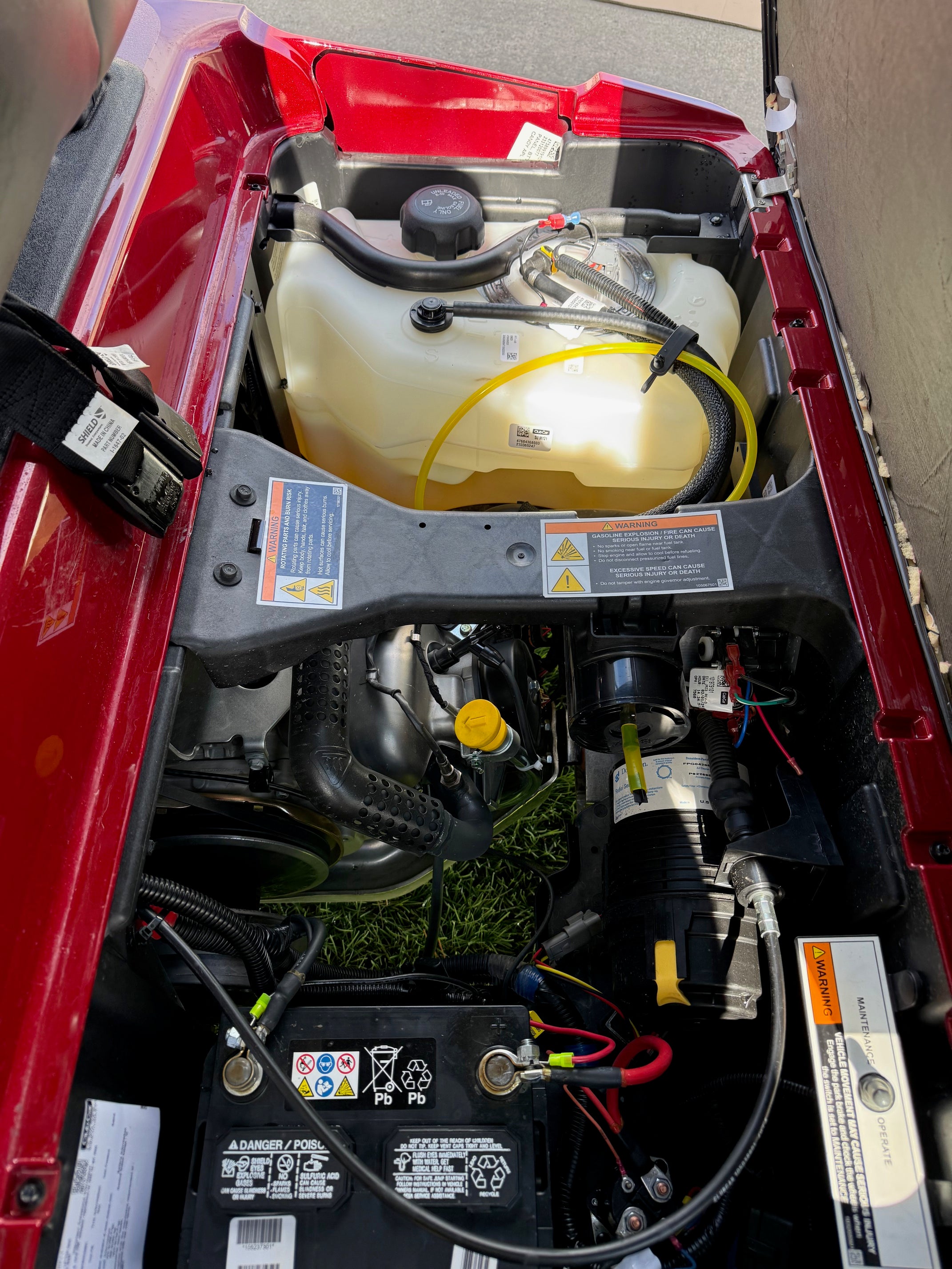 2024 Club Car Villager Red Gas 4 Passenger Street Golf Cart