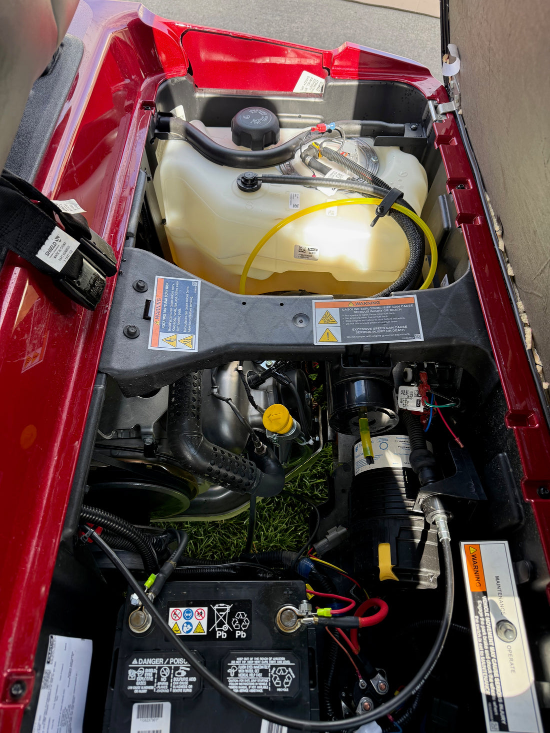 2024 Club Car Villager Red Gas 4 Passenger Street Golf Cart