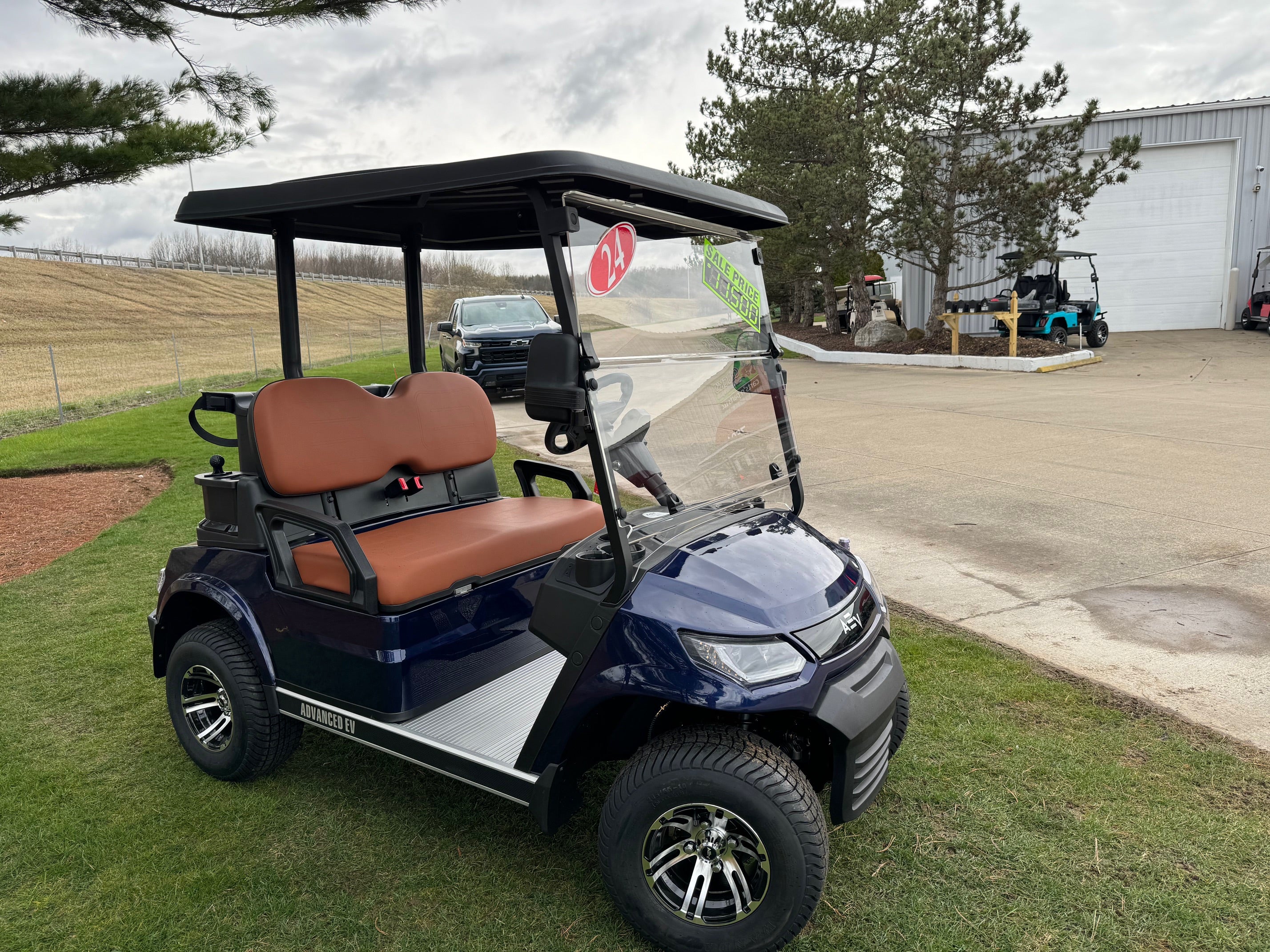 Advanced Ev Advent  2 Passenger Golfer  Lithium  Electric Golf Cart