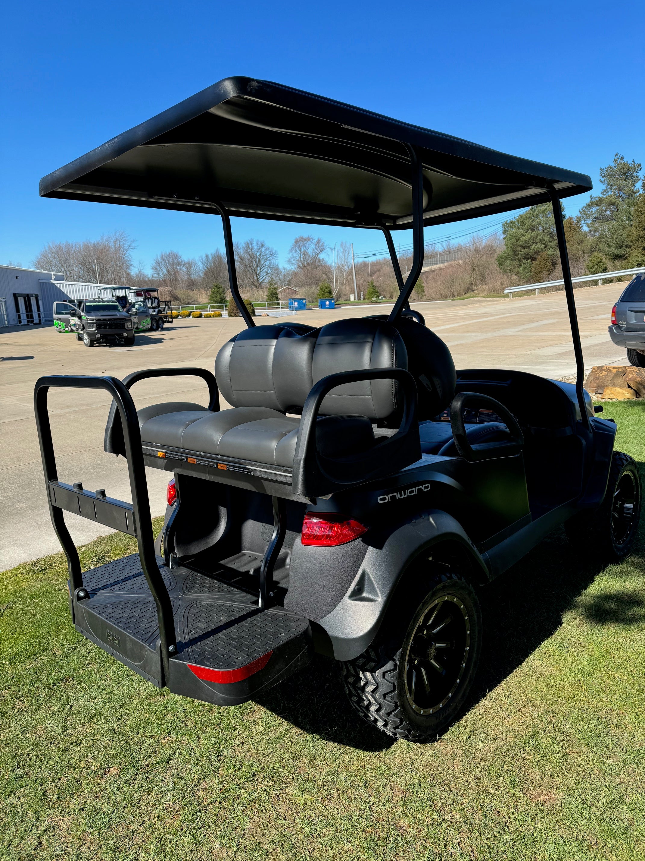 2025 Club Car Lifted  Matt Black  Onward Gas Four Passenger Golf Cart