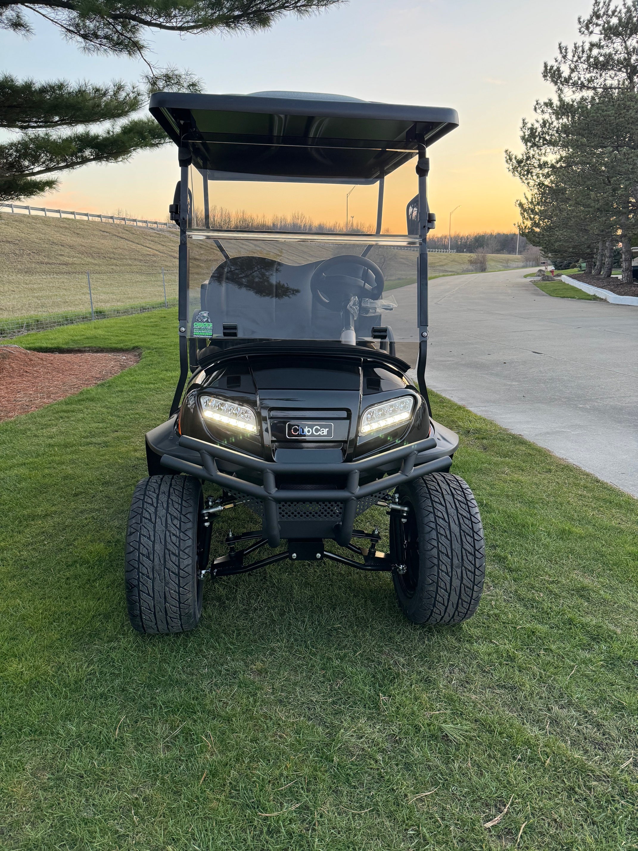 2025 Club Car Lifted Black  Onward Gas Four Passenger Golf Cart