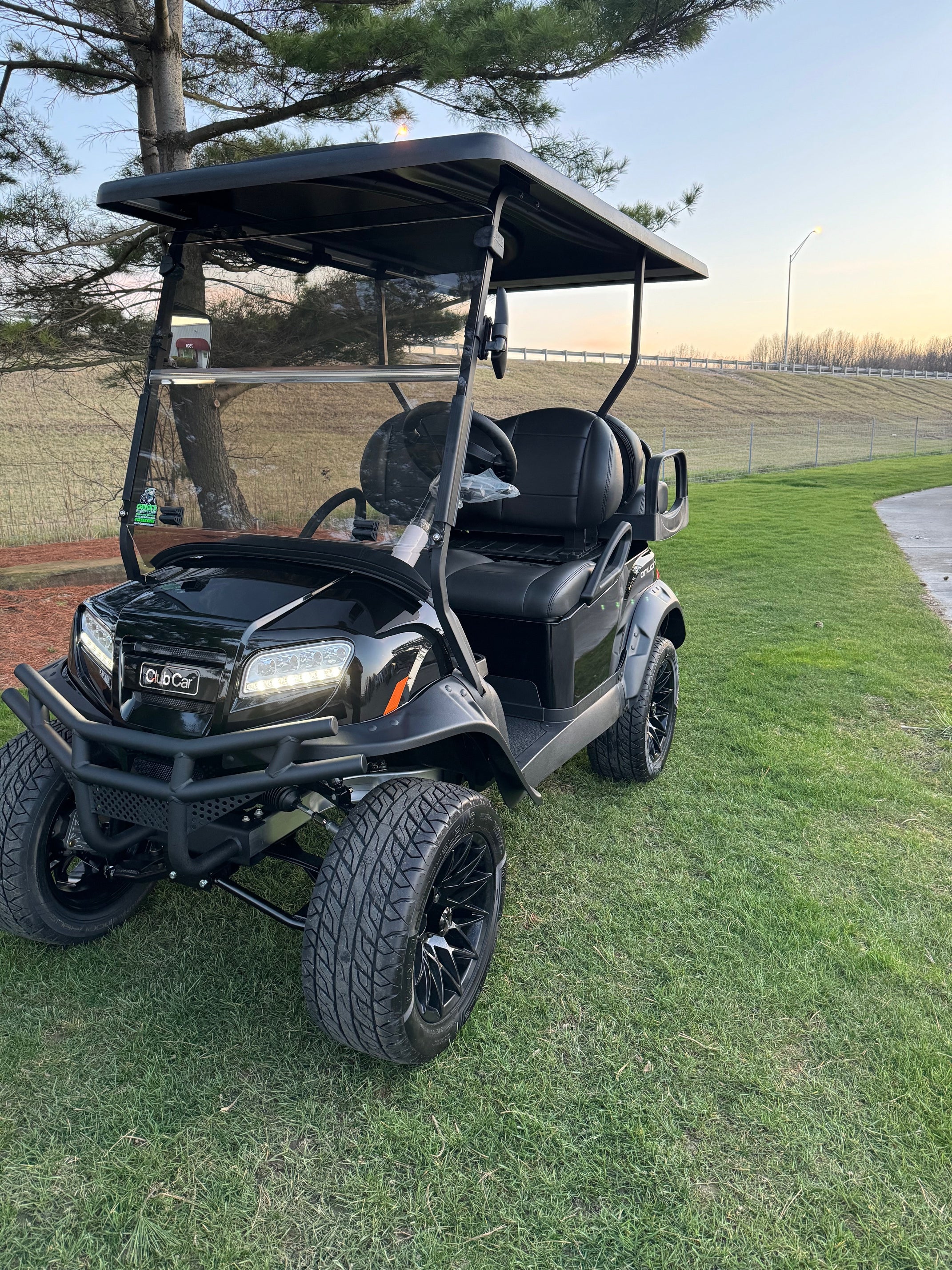 2025 Club Car Lifted Black  Onward Gas Four Passenger Golf Cart