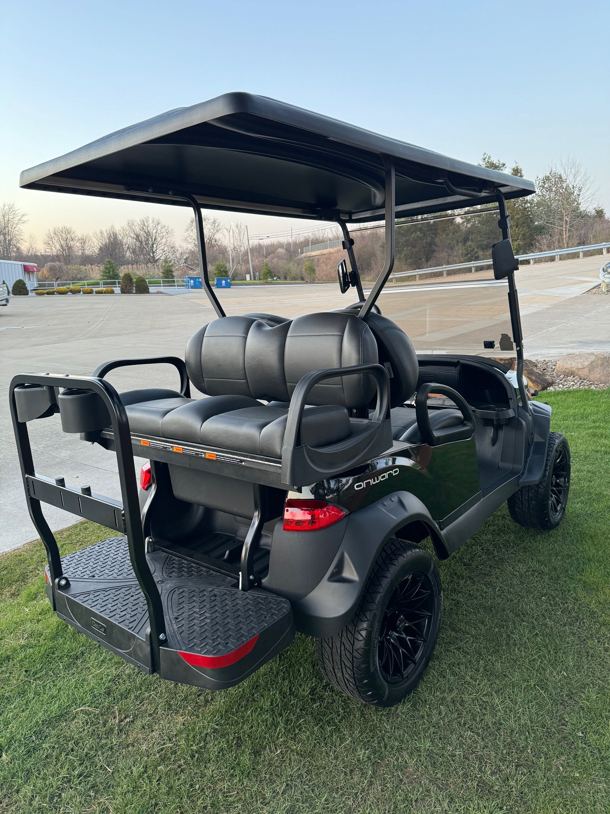 2025 Club Car Lifted Black  Onward Gas Four Passenger Golf Cart