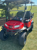 2025 Club Car Lifted Rally Red  Onward Gas Four Passenger Golf Cart