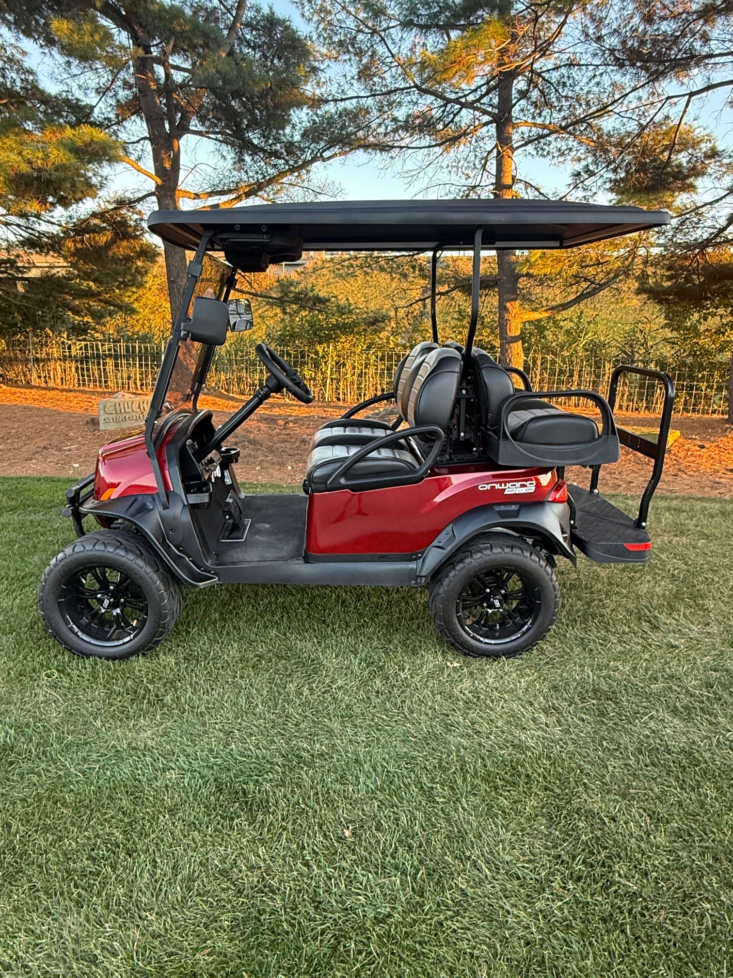 2020 Club Car Onward Hp Candy Red Lithium  Electric  Four Passenger