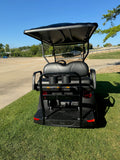 2024 Club Car Precedent  VL4 Candy Red Lifted  Gas 4 Passenger Golf Cart