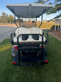 2025 Club Car Lifted White  Onward Gas Four Passenger Glacier White Golf Cart