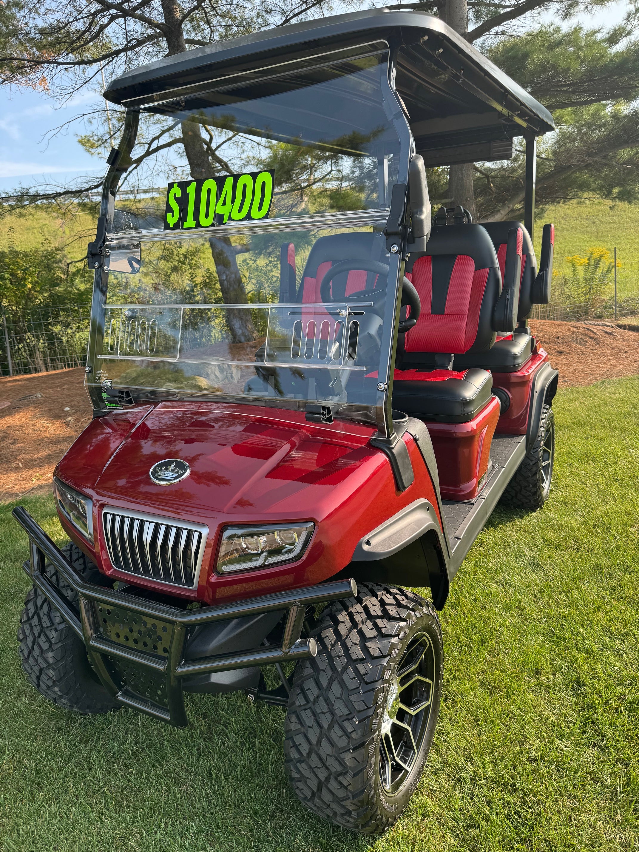 2025 Evolution Red D5 Maverick Lsv Lithium  Electric   Four Seater Forward Street Ready  Golf Cart