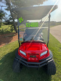 2025 Club Car Lifted Rally Red  Onward Gas Four Passenger Golf Cart