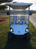 2011 Yamaha Drive White  Four Passenger Golf Cart