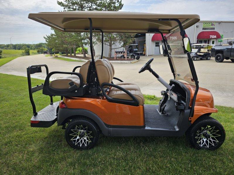 Club Car Onward Gas 4 Passenger Custom Orange  Golf Cart