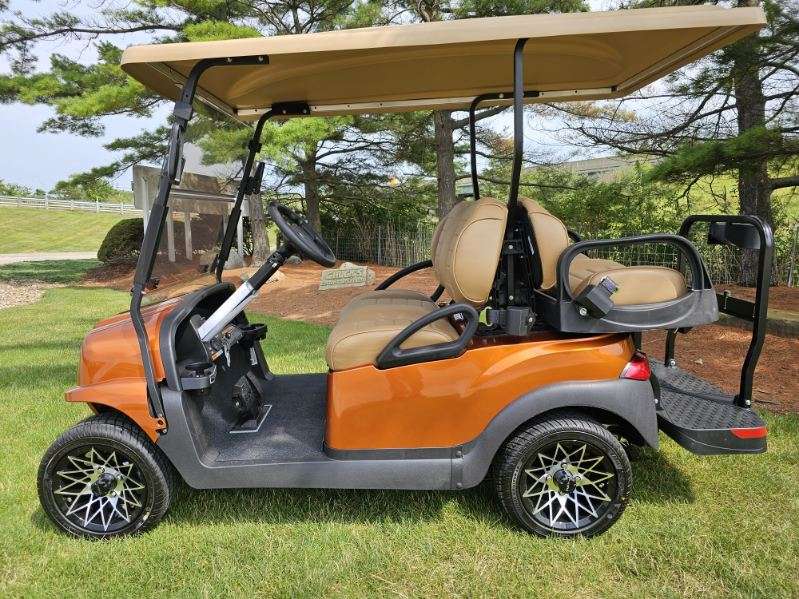 Club Car Onward Gas 4 Passenger Custom Orange  Golf Cart