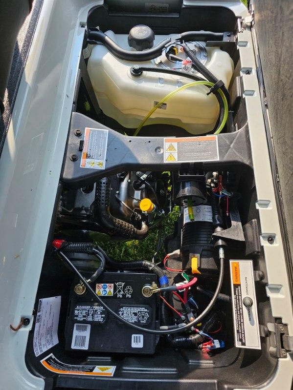 2025 Club Car Lifted White  Onward Gas Four Passenger Glacier White Golf Cart