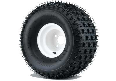 8" Steel  Wheel  On  Knobby Tire