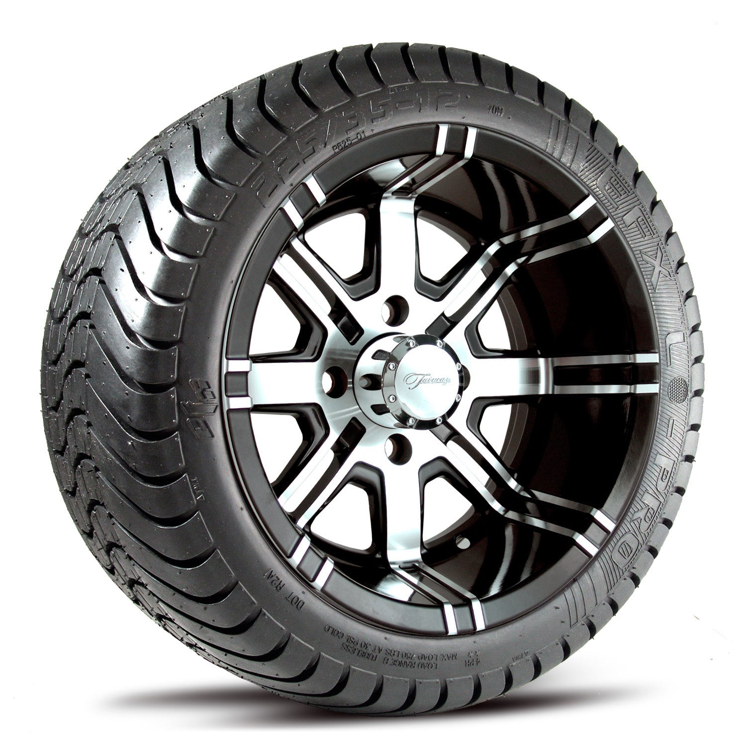 Fairway Alloy 12" Aggressor Wheel & Tire Combo
