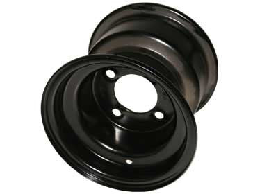 8" Steel  Wheel  On  Knobby Tire