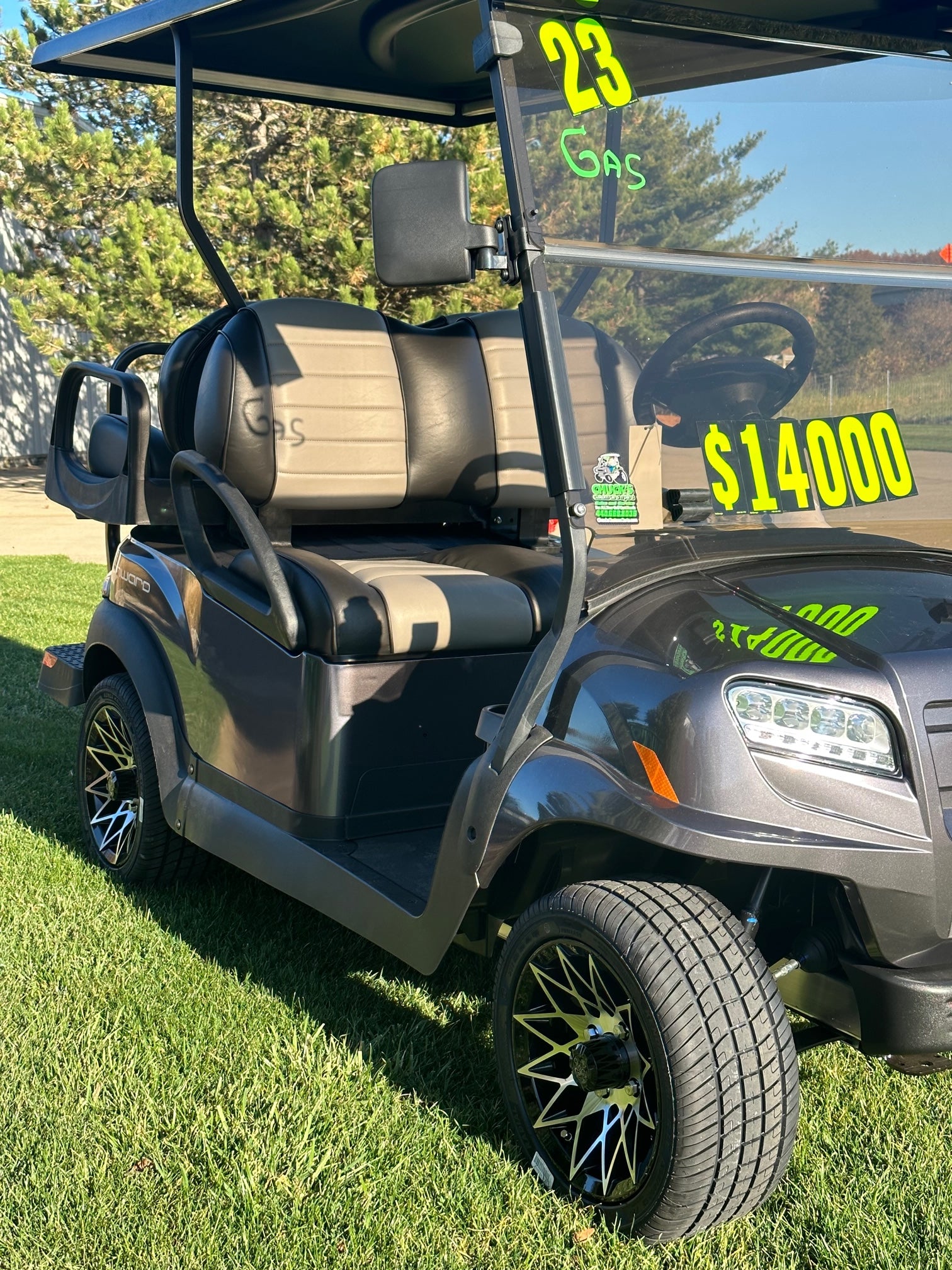 2023 Club Car Onward Gas 4 Passenger Platinum Silver  Metallic Golf Cart